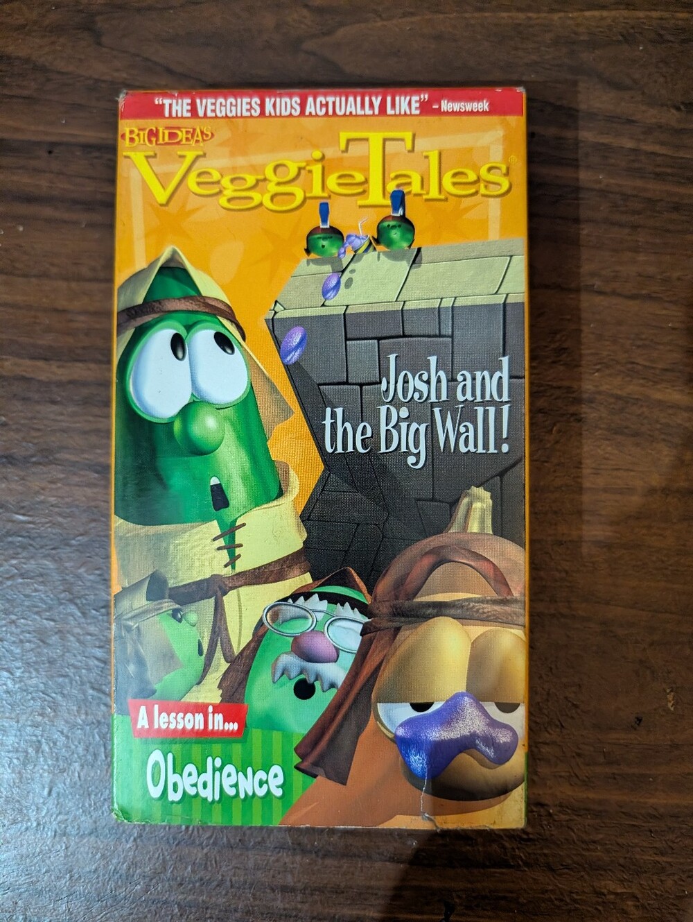 Veggie Tales Josh and The Big Wall VHS Tape